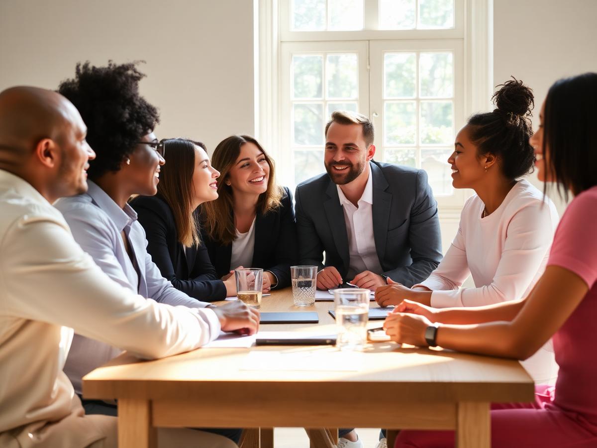 Conversación entre colaboradores